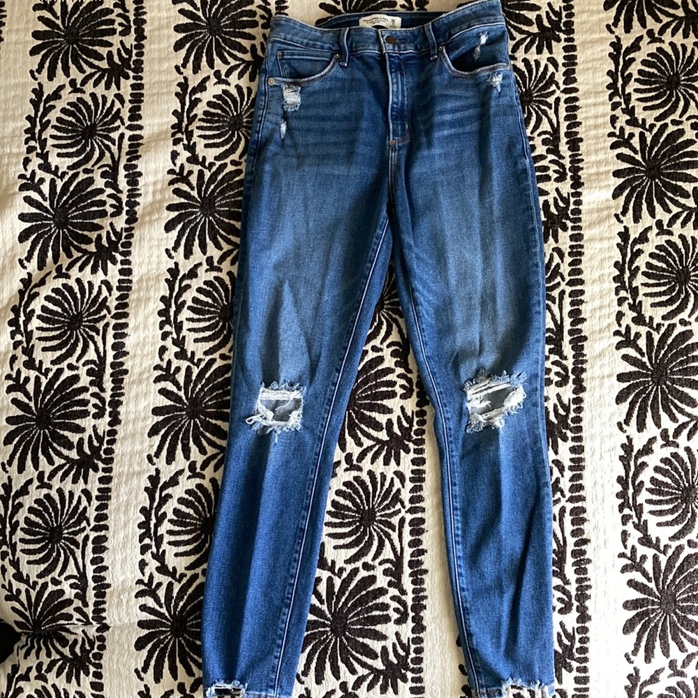Abercrombie & Fitch The Super Skinny Ankle High Rise